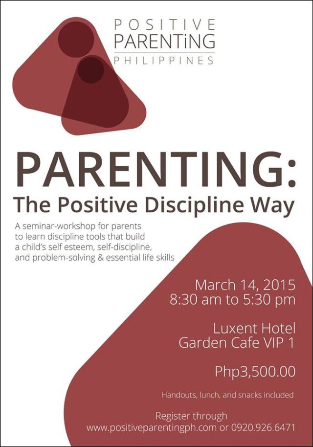 positive parenting workshop march 14